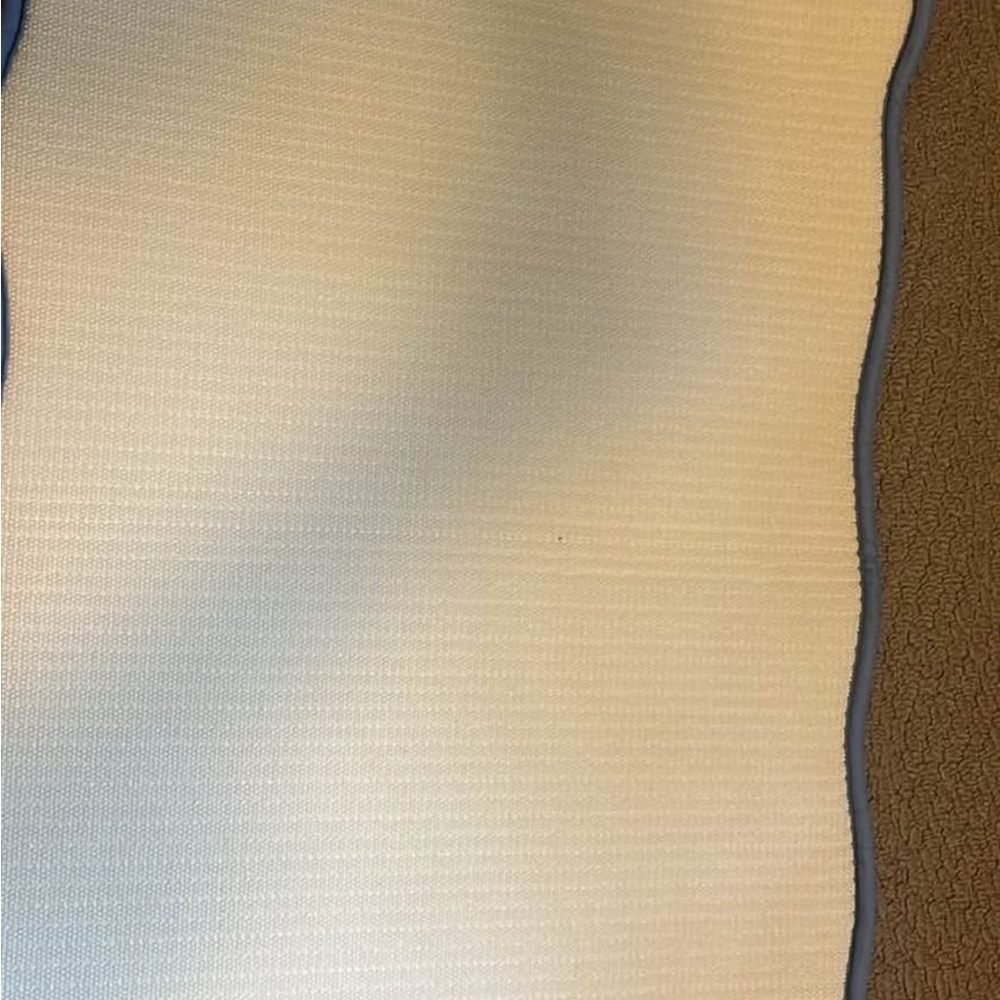 Blue bath mat